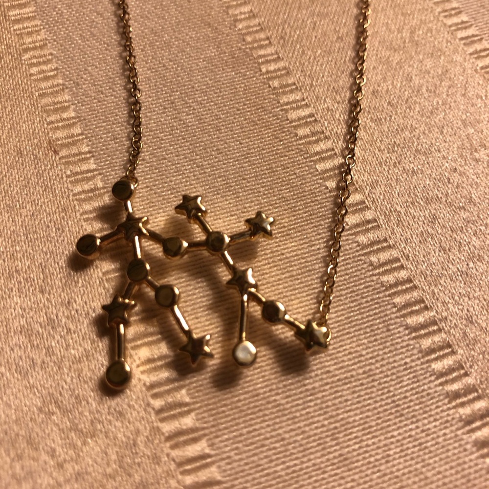 Gemini star consolation necklace